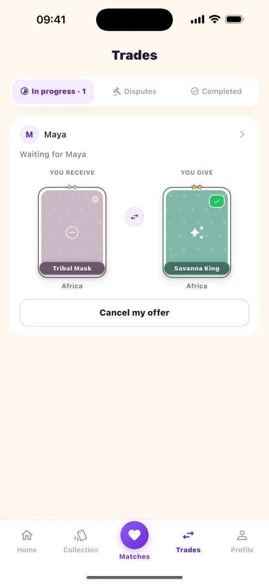 App screenshot: Follow your offer