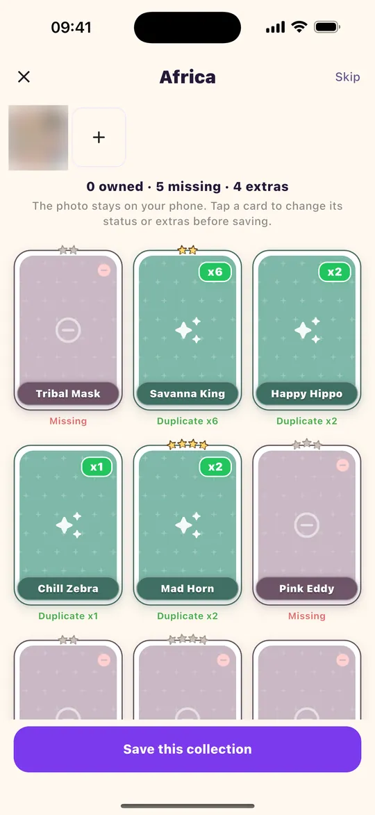 App screenshot: Check what was read