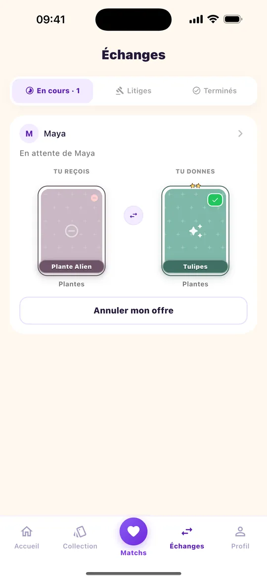 Capture de l’application : Suis ton offre